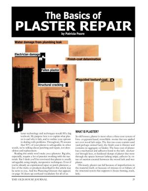 The Basics of Plaster Repair