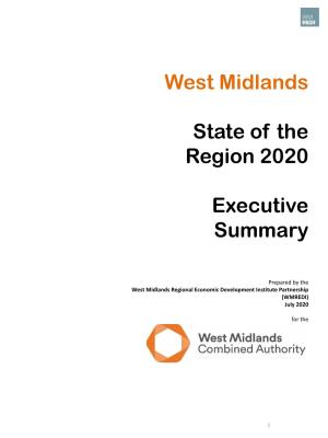State of the Region 2020 Executive Summary