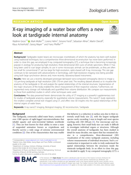 X-Ray Imaging of a Water Bear Offers a New Look at Tardigrade Internal