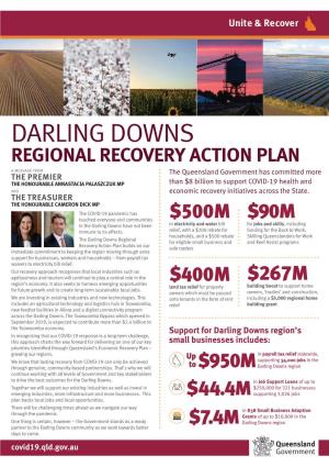 Darling Downs Regional Recovery Action Plan