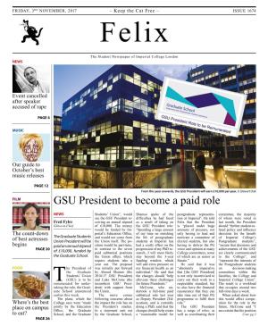 GSU President to Become a Paid Role