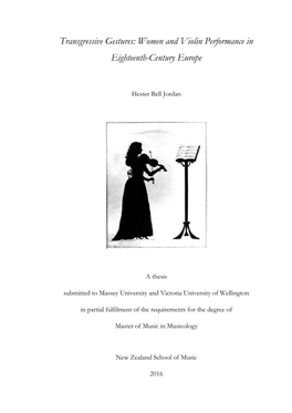 Women and Violin Performance in Eighteenth-Century Europe