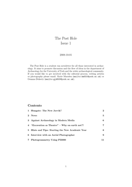 The Post Hole Issue 1