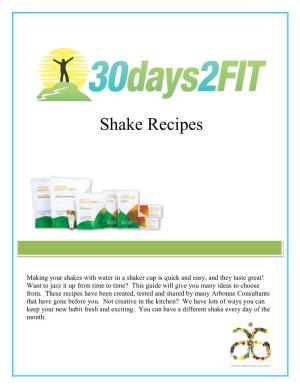 Shake Recipes