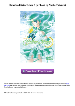 Download Sailor Moon 8 Pdf Book by Naoko Takeuchi