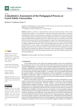 A Qualitative Assessment of the Pedagogical Process at Czech Public Universities