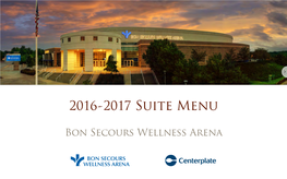 2016-2017 Suite Menu