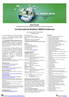 1St International Students' GREEN Conference