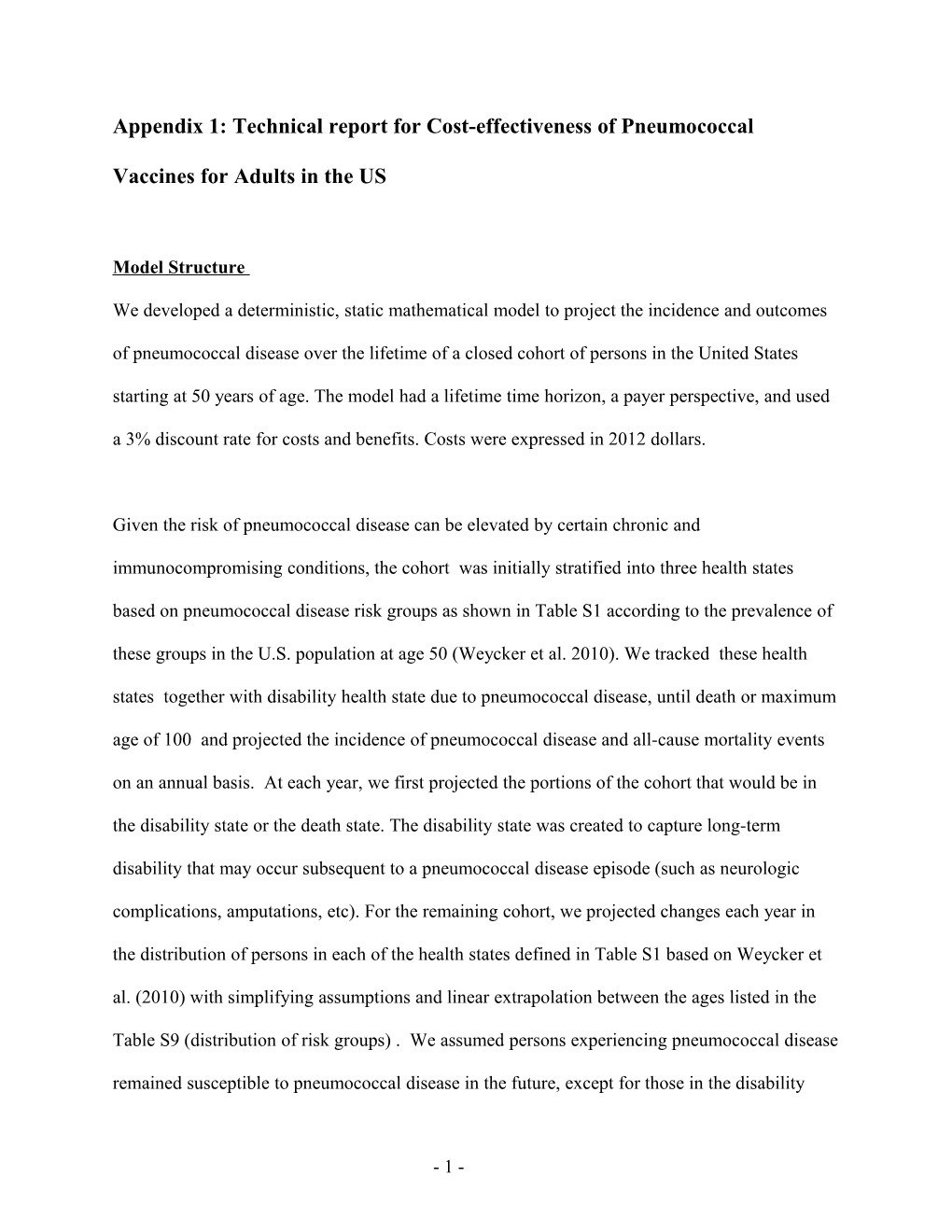 Cost-Effectiveness Analysis of Pneumococcal Vaccines for Adults in the United States