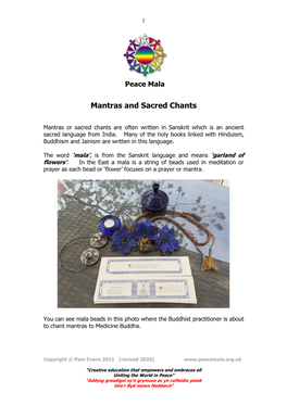 Mantras and Sacred Chants