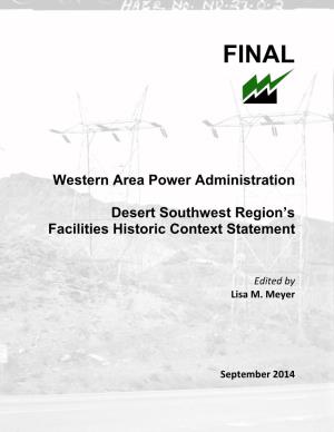 Western Area Power Administration Desert Southwest Region's