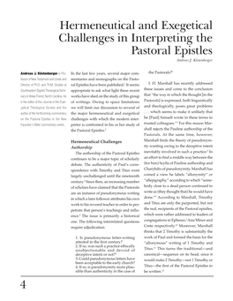 4 Hermeneutical and Exegetical Challenges in Interpreting