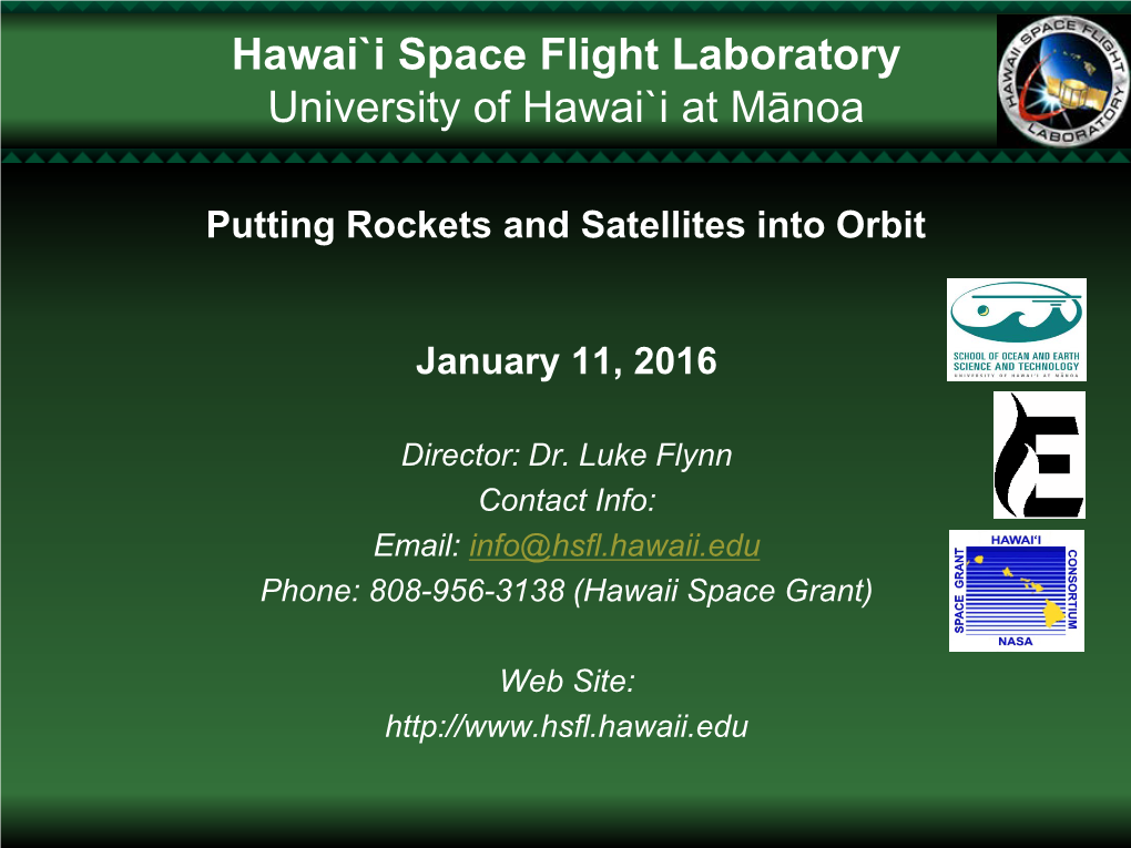 Hawaii Space Flight Laboratory