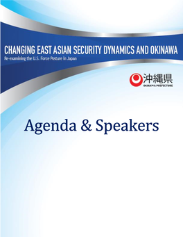 Agenda & Speakers
