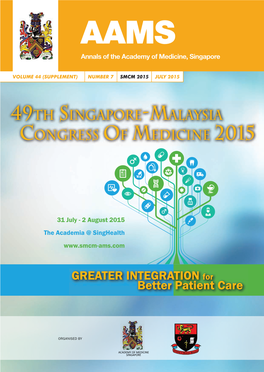 31 July - 2 August 2015 the Academia @ Singhealth