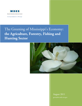 The Greening of Louisiana's Economy: the Agriculture, Forestry, Fishing