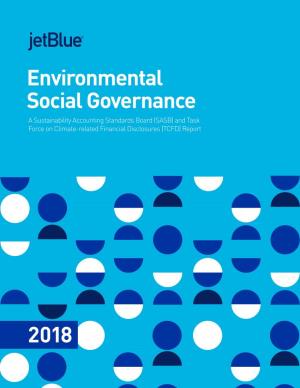 2018 Environmental Social Governance Report