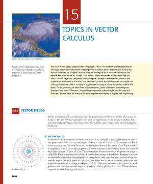 Topics in Vector Calculus
