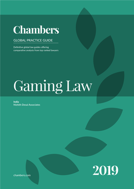Chambers Global Practice Guide: Gaming Laws