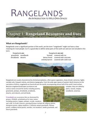 Rangeland Resources and Uses