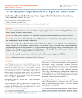 Genital Elephantiasis Surgery Treatment, a Case Report, and Literature Review