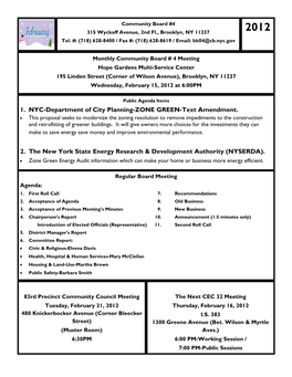 1. NYC-Department of City Planning-ZONE GREEN-Text Amendment. 2. the New York State Energy Research & Development Authority