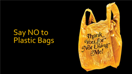 Say NO to Plastic Bags Introduction