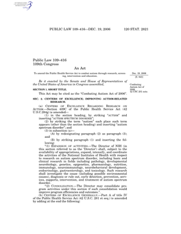 Public Law 109-416