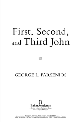 First, Second, and Third John
