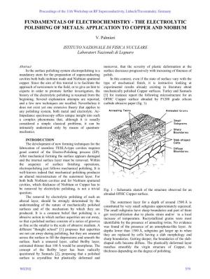The Electrolytic Polishing of Metals: Application to Copper and Niobium