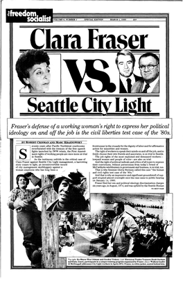 Fraser's Defense of a Working Woman's Right to Express Her Political Ideology on and Off the Job Is the Civil Liberties Test Case of the '80S