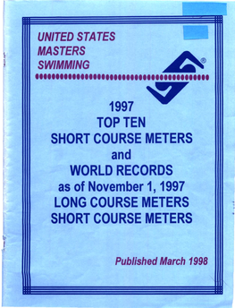 Top Ten Short Course Meters World Records Long