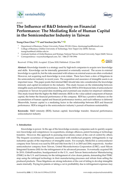 The Mediating Role of Human Capital in the Semiconductor Industry in Taiwan