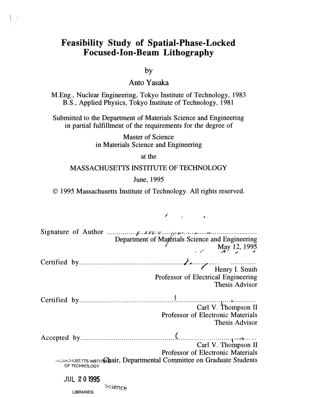 Focused-Ion-Beam Lithography