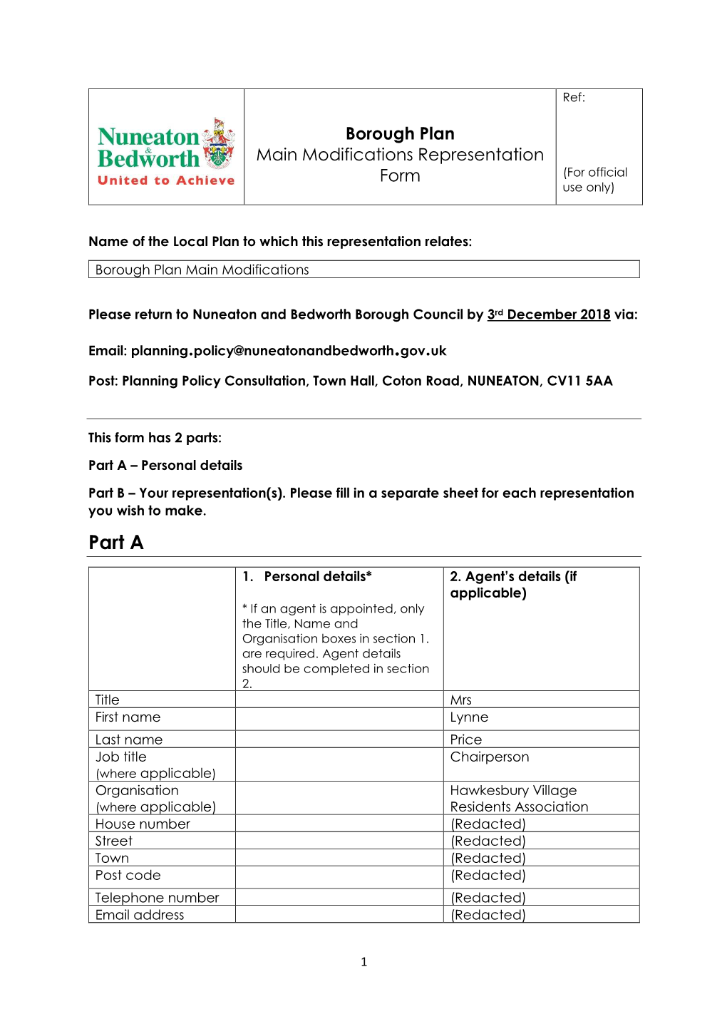 Download 2003. Hawkesbury Village Residents Action