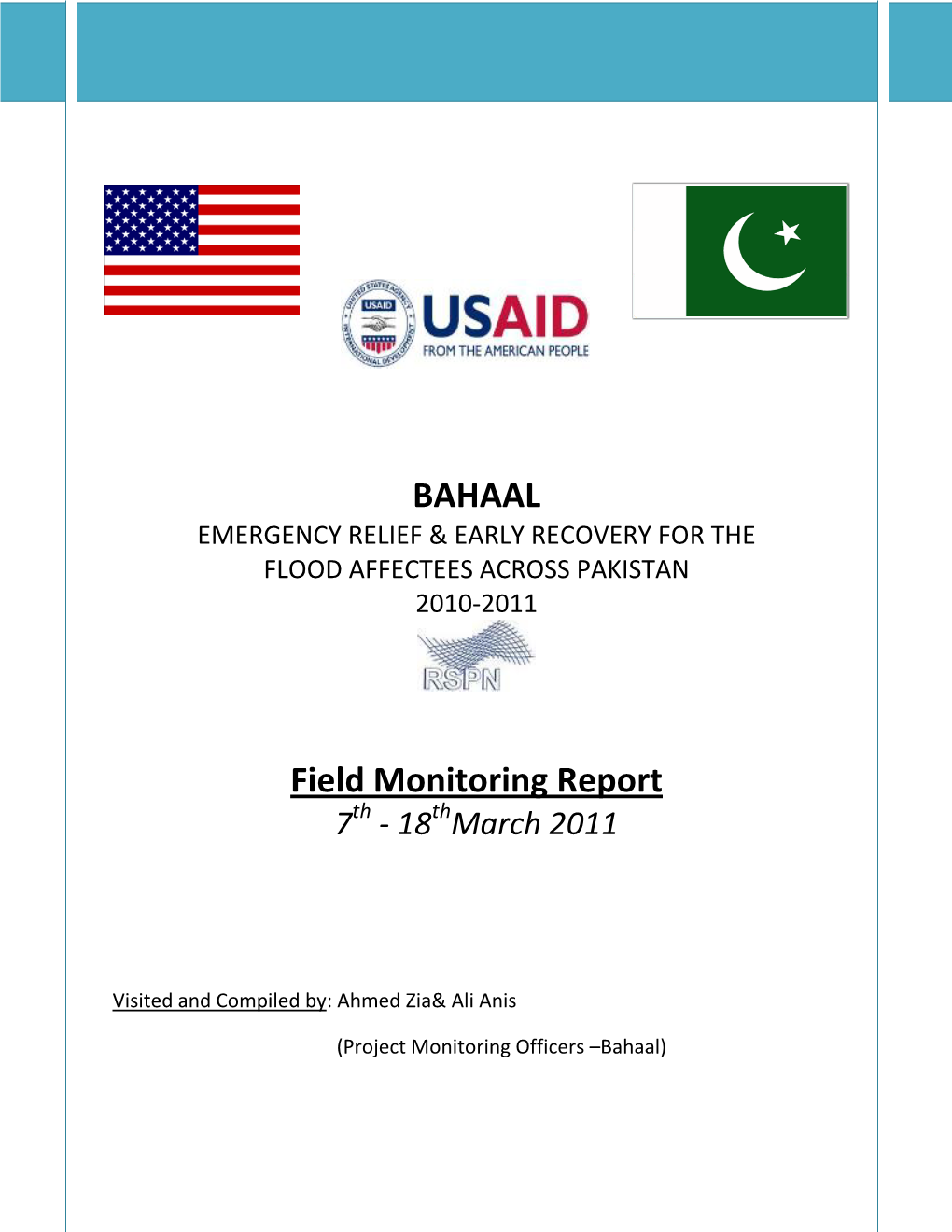 Field Monitoring Report 4