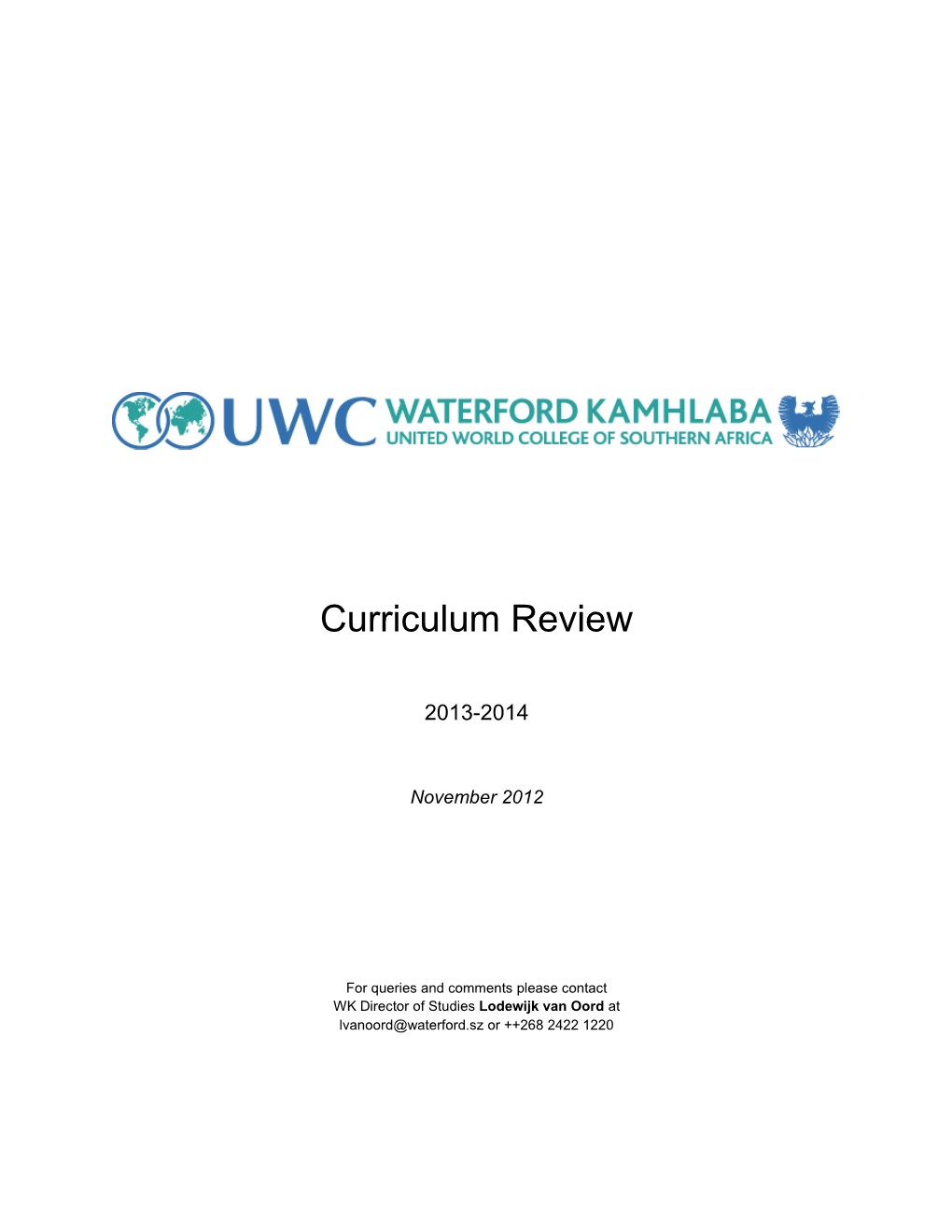 Curriculum Review