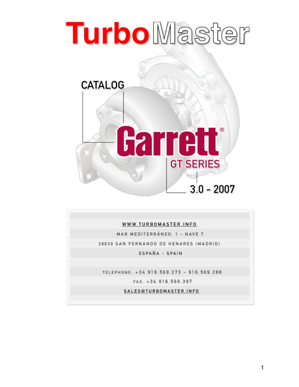 Garrett GT Series Catalog 2006