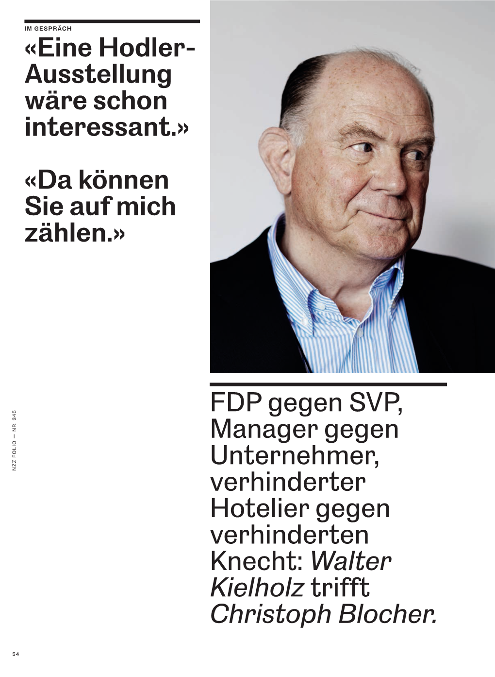 FDP Gegen SVP, Manager Gegen Unternehmer