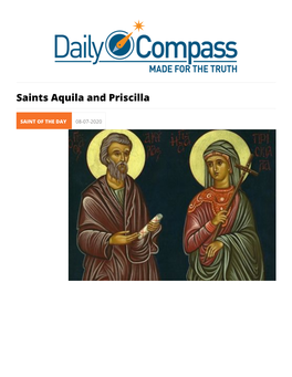 Saints Aquila and Priscilla