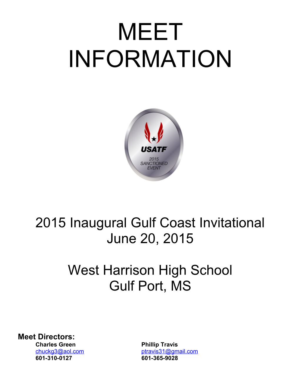 2015 Inaugural Gulf Coast Invitational