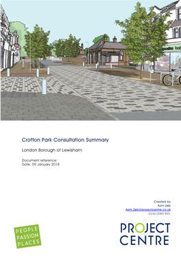 Crofton Park Consultation Summary