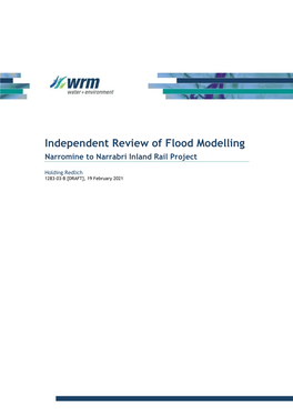 Independent Review of Flood Modelling Narromine to Narrabri Inland Rail Project