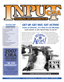 Cira Ontario Outstanding Intramural Recreation Achievement Award