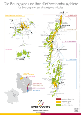 Die Bourgogne Und Ihre Fünf Weinanbaugebiete La Bourgogne Et Ses Cinq Régions Viticoles