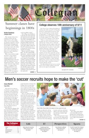 Men's Soccer Recruits Hope to Make the 'Cut'