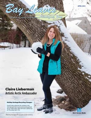 Claire Lieberman Artistic Arctic Ambassador
