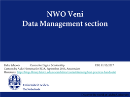Data Management for Phd at LACDR