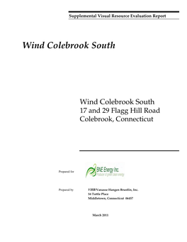 Wind Colebrook South