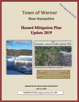 Town of Warner, NH Hazard Mitigation Plan Update 2019